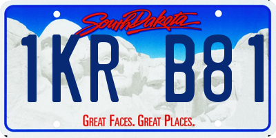SD license plate 1KRB81