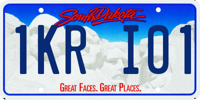 SD license plate 1KRI01