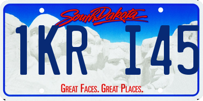 SD license plate 1KRI45