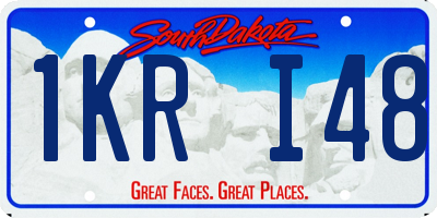 SD license plate 1KRI48