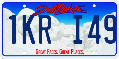 SD license plate 1KRI49