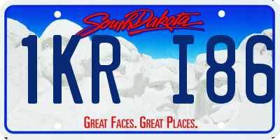 SD license plate 1KRI86