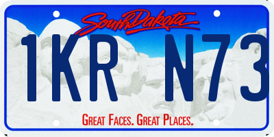 SD license plate 1KRN73