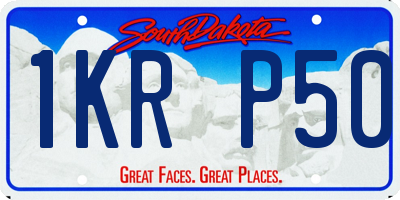 SD license plate 1KRP50