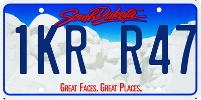 SD license plate 1KRR47
