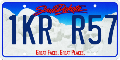 SD license plate 1KRR57