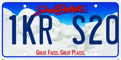 SD license plate 1KRS20
