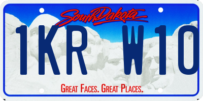 SD license plate 1KRW10