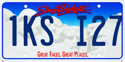 SD license plate 1KSI27