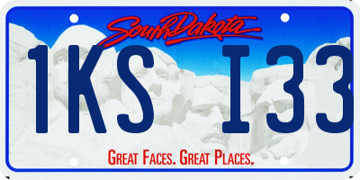 SD license plate 1KSI33