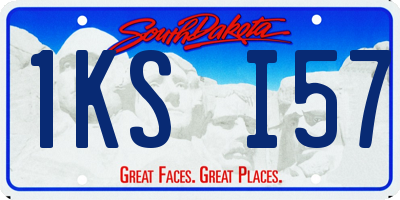 SD license plate 1KSI57