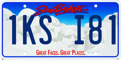 SD license plate 1KSI81