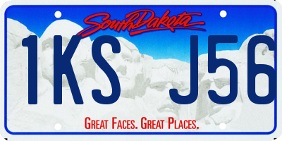 SD license plate 1KSJ56