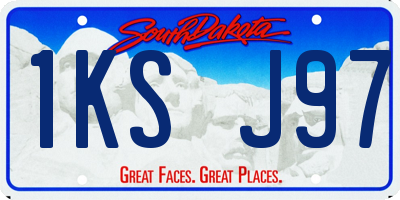 SD license plate 1KSJ97