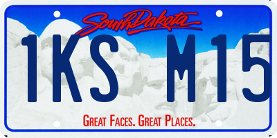 SD license plate 1KSM15