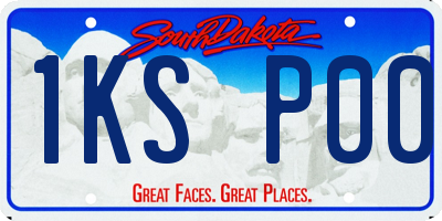 SD license plate 1KSP00