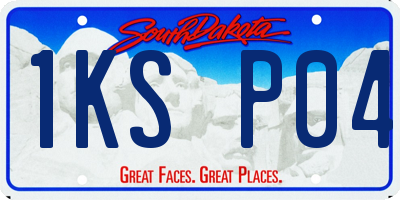 SD license plate 1KSP04