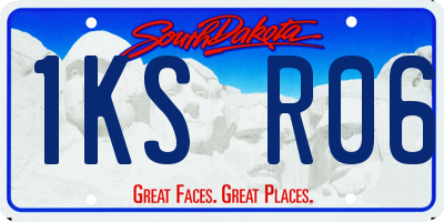 SD license plate 1KSR06