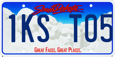 SD license plate 1KST05