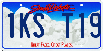 SD license plate 1KST19