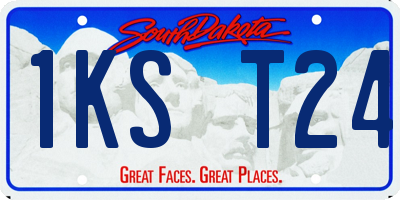 SD license plate 1KST24