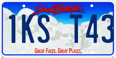 SD license plate 1KST43