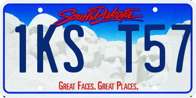 SD license plate 1KST57