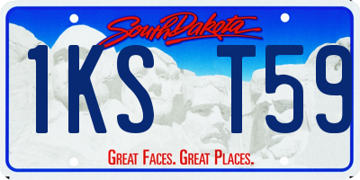 SD license plate 1KST59