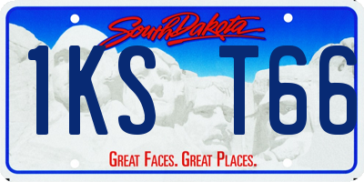 SD license plate 1KST66