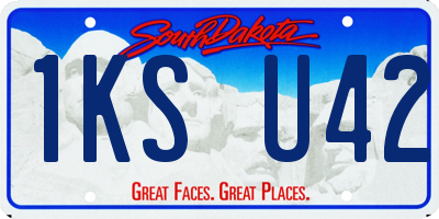 SD license plate 1KSU42