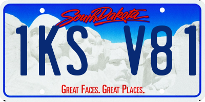 SD license plate 1KSV81