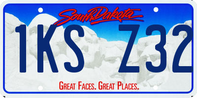 SD license plate 1KSZ32