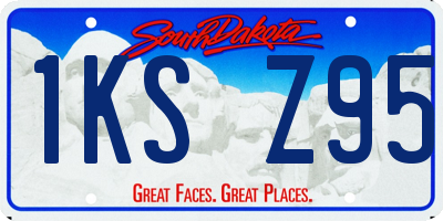 SD license plate 1KSZ95