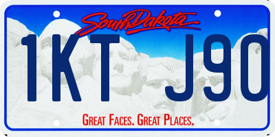 SD license plate 1KTJ90