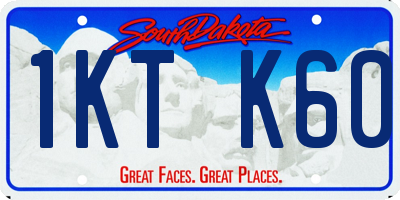 SD license plate 1KTK60
