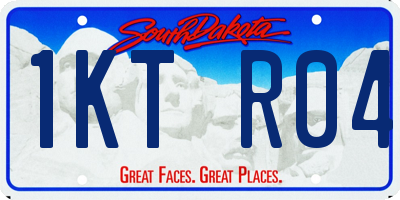 SD license plate 1KTR04