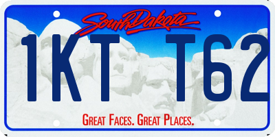 SD license plate 1KTT62