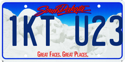 SD license plate 1KTU23