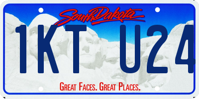 SD license plate 1KTU24