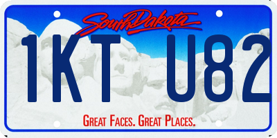 SD license plate 1KTU82