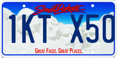 SD license plate 1KTX50
