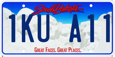 SD license plate 1KUA11