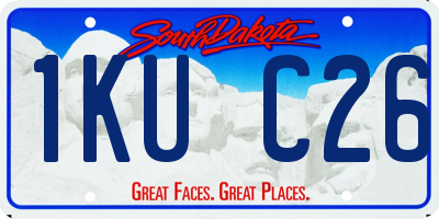 SD license plate 1KUC26