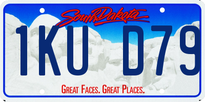 SD license plate 1KUD79