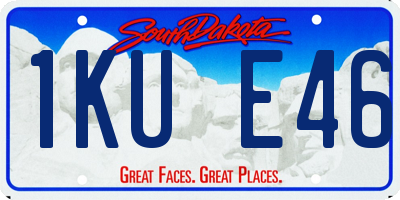 SD license plate 1KUE46