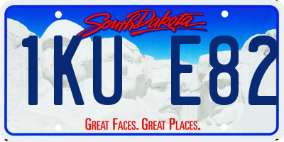 SD license plate 1KUE82