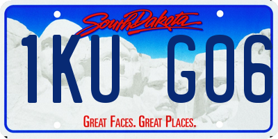 SD license plate 1KUG06