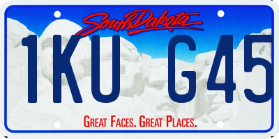 SD license plate 1KUG45