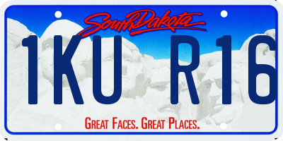 SD license plate 1KUR16