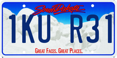SD license plate 1KUR31